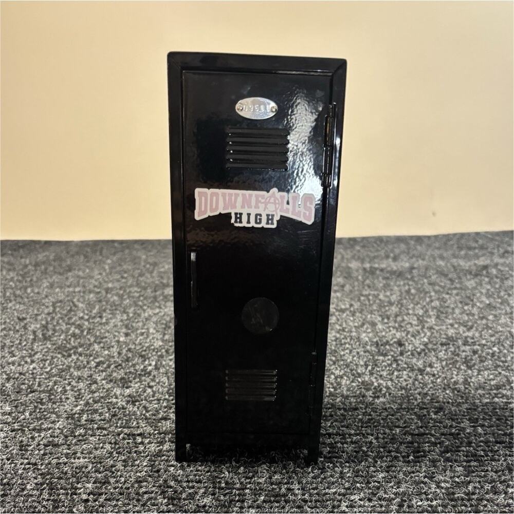Black Painted Metal Dollhouse Bedroom Locker Furniture - Downfalls High, 1pc